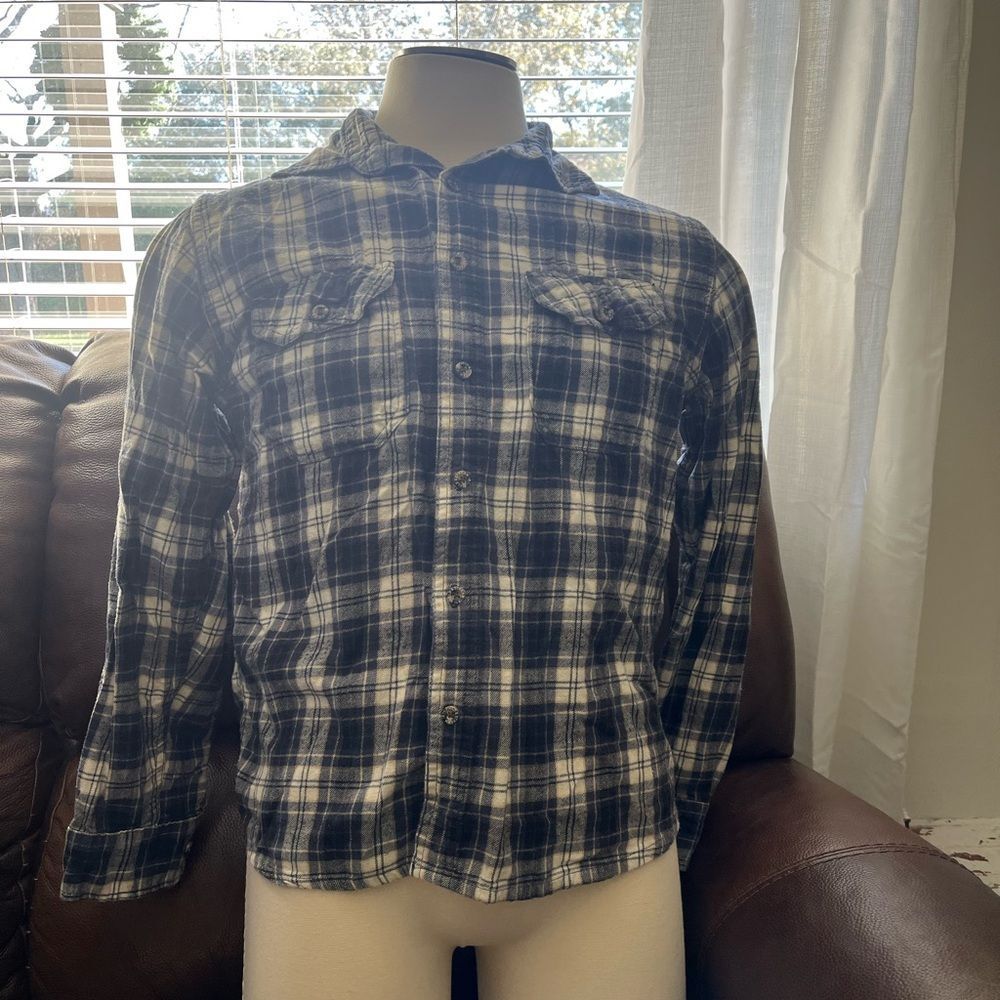 Field and stream 100% cotton long sleeve button down size large